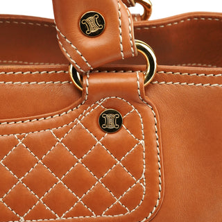 Celine Light Brown Leather Boogie Tote Bag