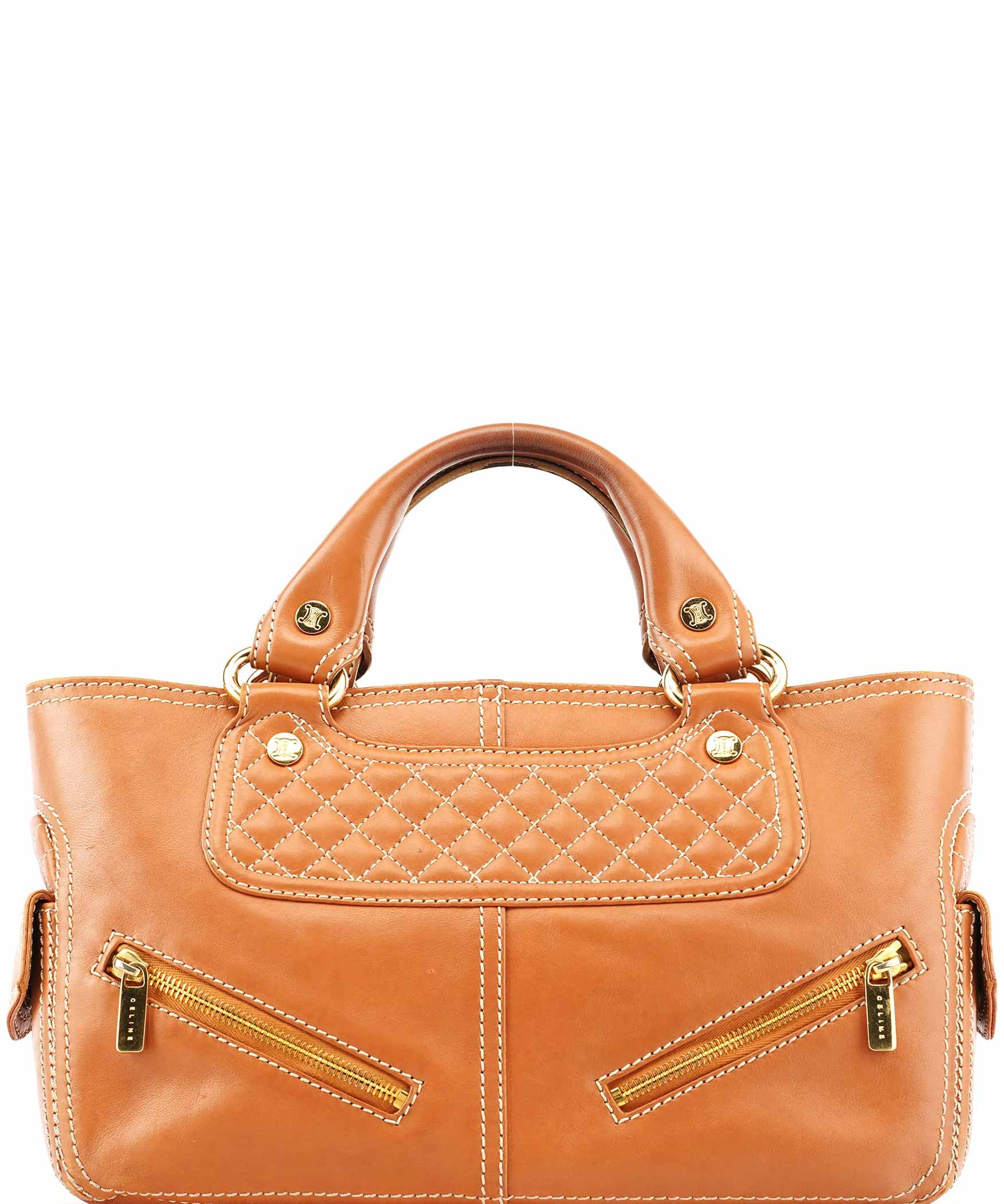 Celine Borsa tote Boogie in pelle marrone chiaro