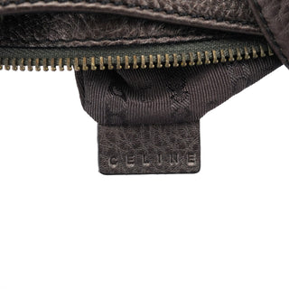Celine Metallic Brown Leather Belt Shoulder Bag