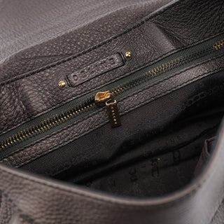 Celine Metallic Brown Leather Belt Shoulder Bag