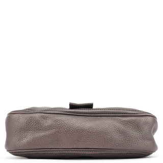 Celine Metallic Brown Leather Belt Shoulder Bag