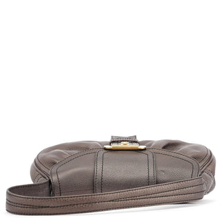Celine Metallic Brown Leather Belt Shoulder Bag