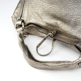 Celine Bittersweet Schultertasche aus Metallic-Leder