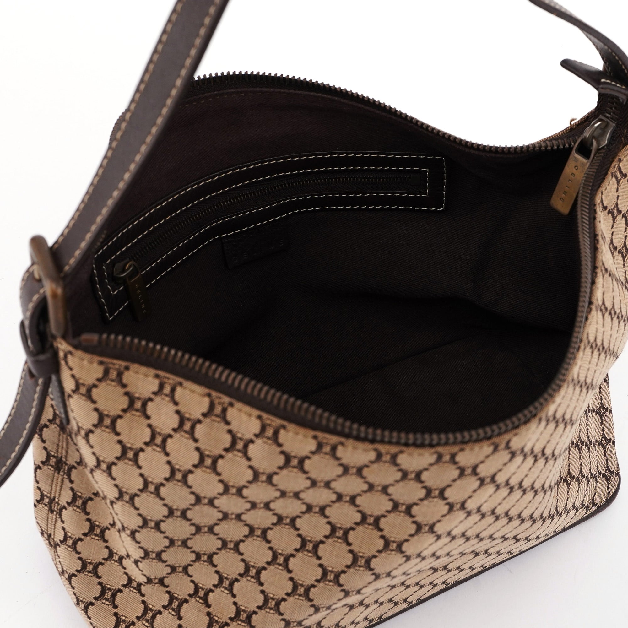 Celine Monogram Canvas Hobo Shoulder Bag