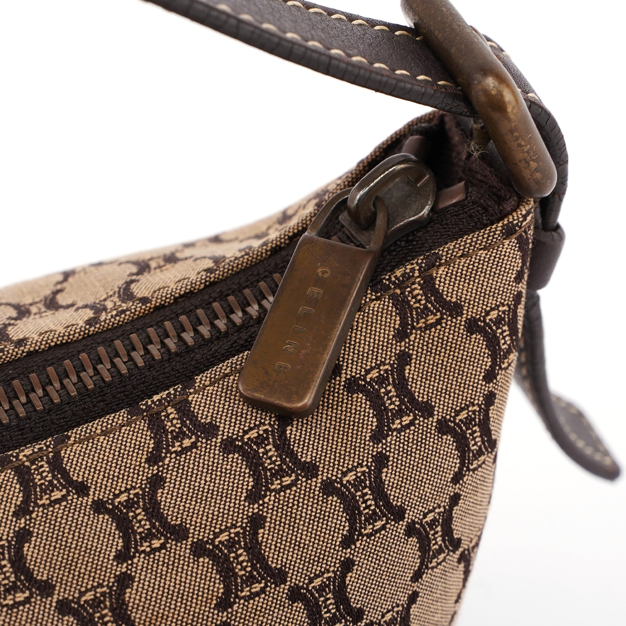 Celine Monogram Canvas Hobo Shoulder Bag