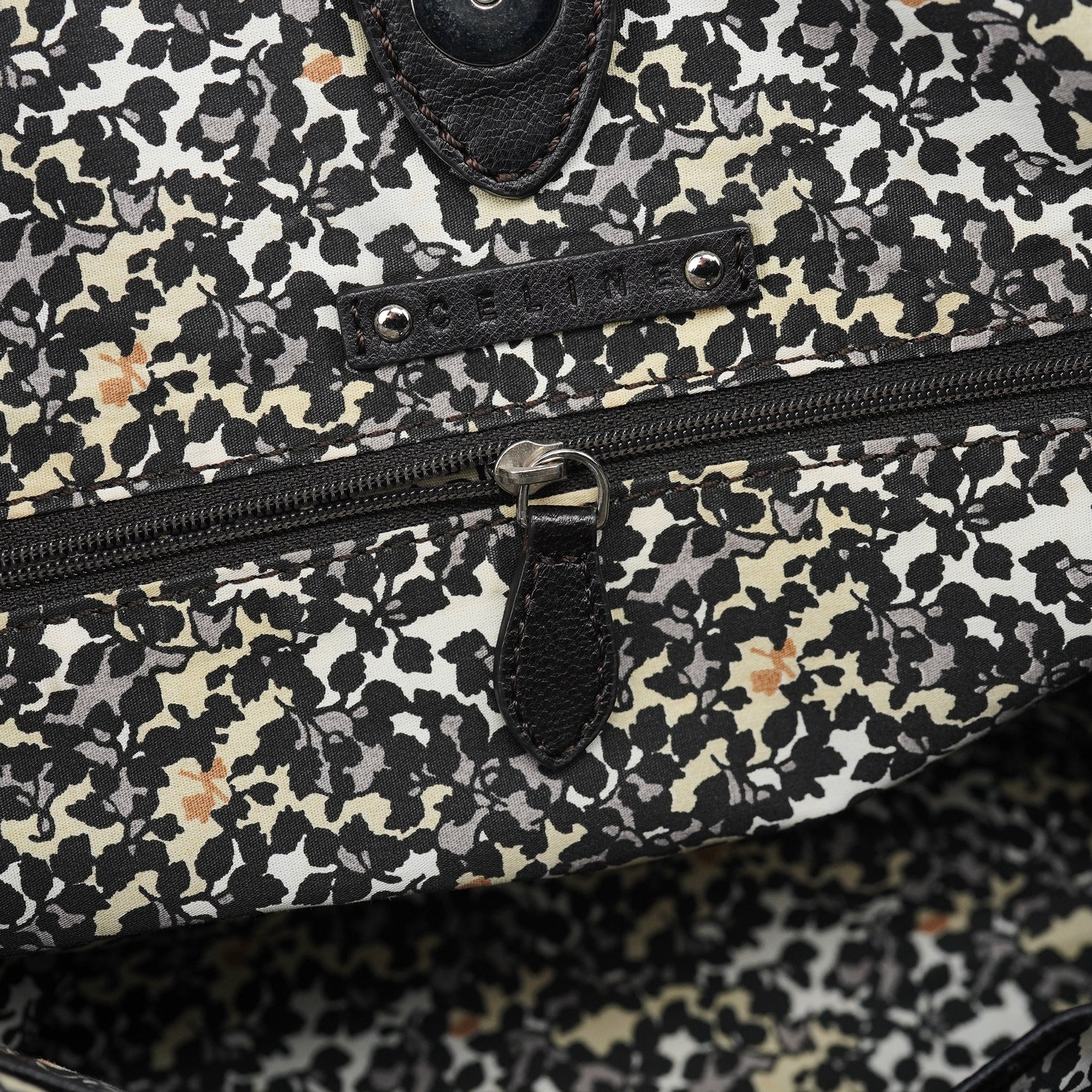 Celine Sac cabas Macadam en denim bleu marine