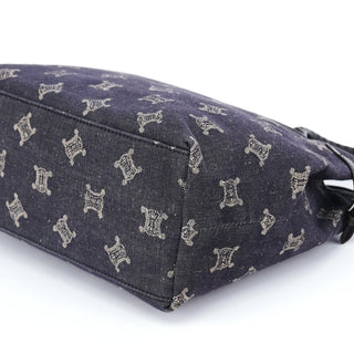 Celine Navy Denim Macadam Tote Bag