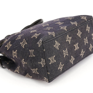 Celine Navy Denim Macadam Tote Bag