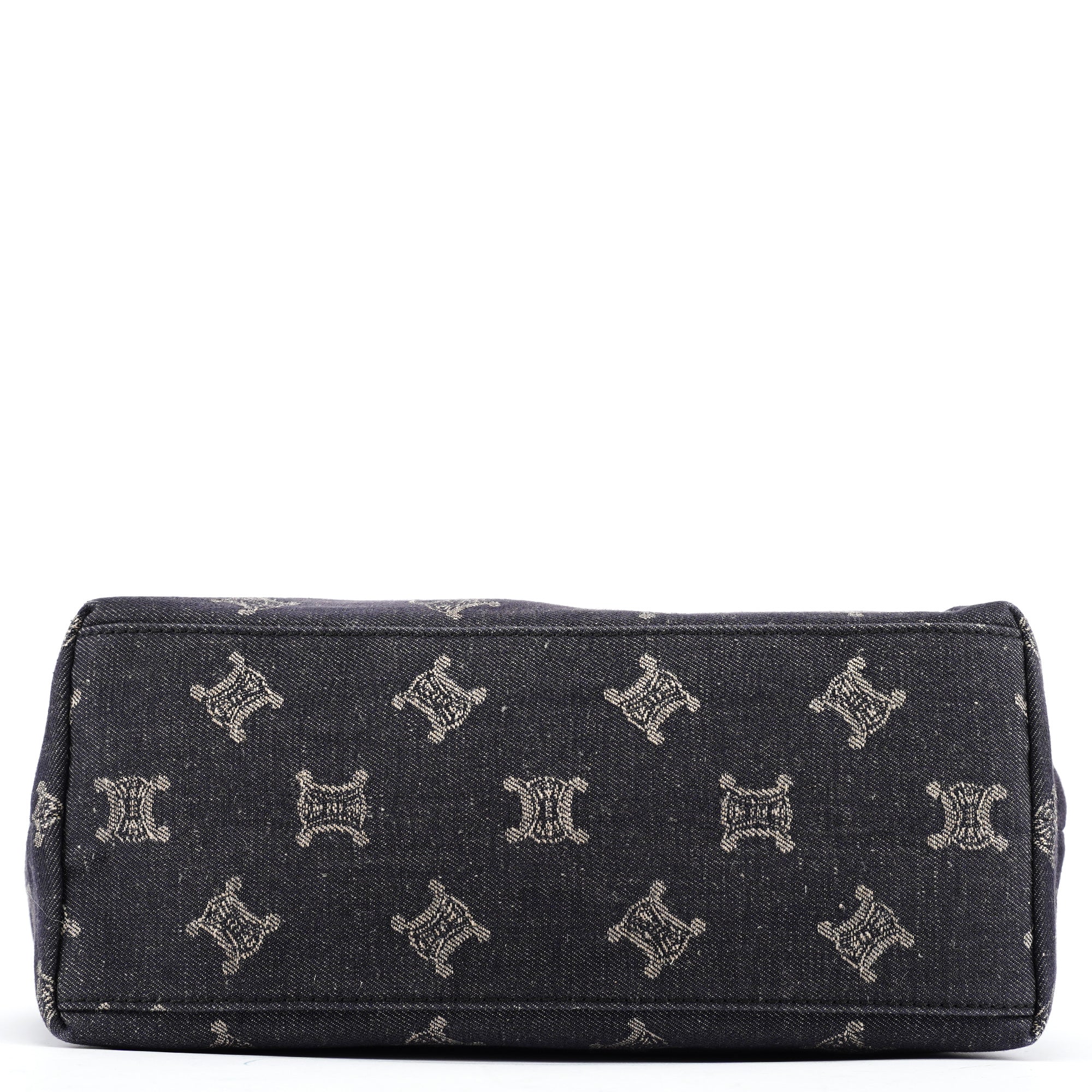 Celine Sac cabas Macadam en denim bleu marine