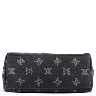 Celine Navy Denim Macadam Tote Bag