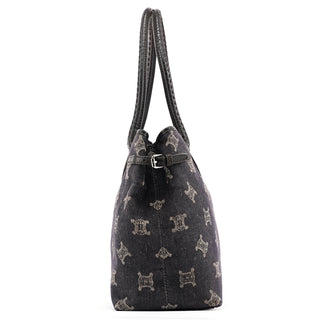 Celine Navy Denim Macadam Tote Bag