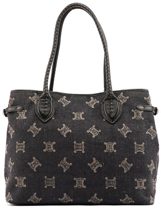 Celine Navy Denim Macadam Tote Bag