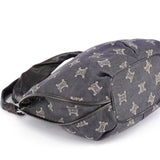 Celine Bittersweet Schultertasche aus marineblauem Denim mit Monogramm