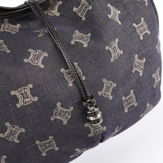 Celine Navy Denim Monogram Bittersweet Shoulder Bag