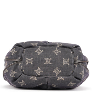 Celine Navy Denim Monogram Bittersweet Shoulder Bag