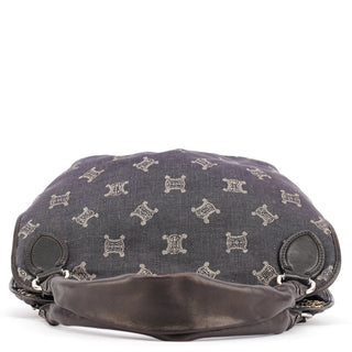Celine Navy Denim Monogram Bittersweet Shoulder Bag