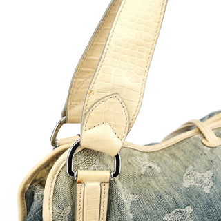 Celine Navy Gradient Denim Bittersweet Shoulder Bag