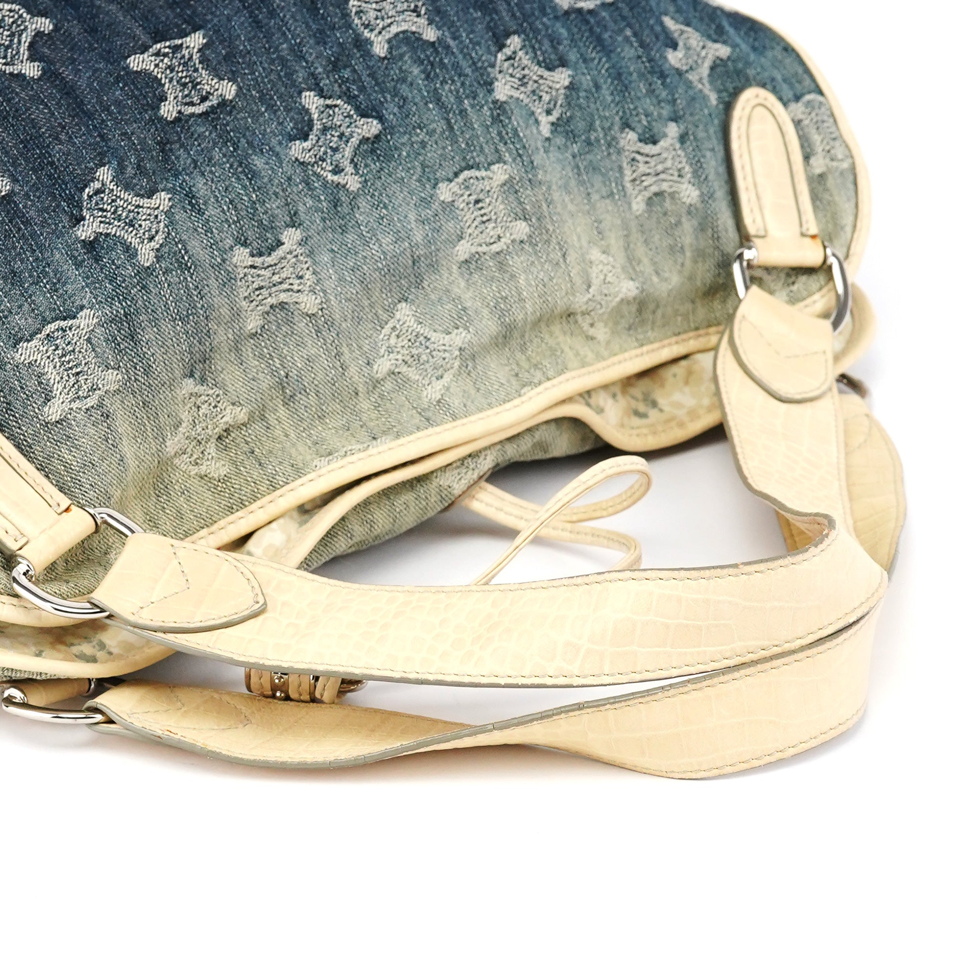 Celine Navy Gradient Denim Bittersweet Shoulder Bag