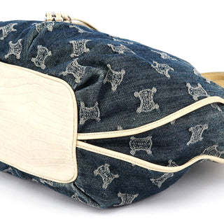 Celine Navy Gradient Denim Bittersweet Shoulder Bag