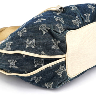 Celine Navy Gradient Denim Bittersweet Shoulder Bag