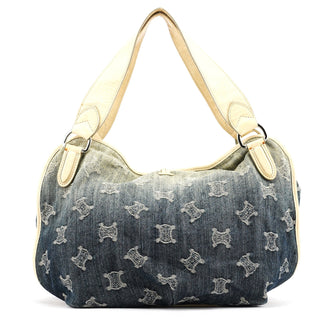 Celine Navy Gradient Denim Bittersweet Shoulder Bag