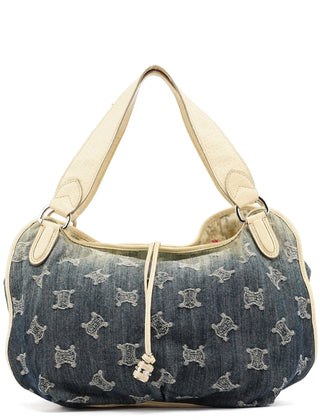 Celine Navy Gradient Denim Bittersweet Shoulder Bag