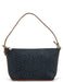 Celine Navy Suede Triomphe CC Shoulder Bag