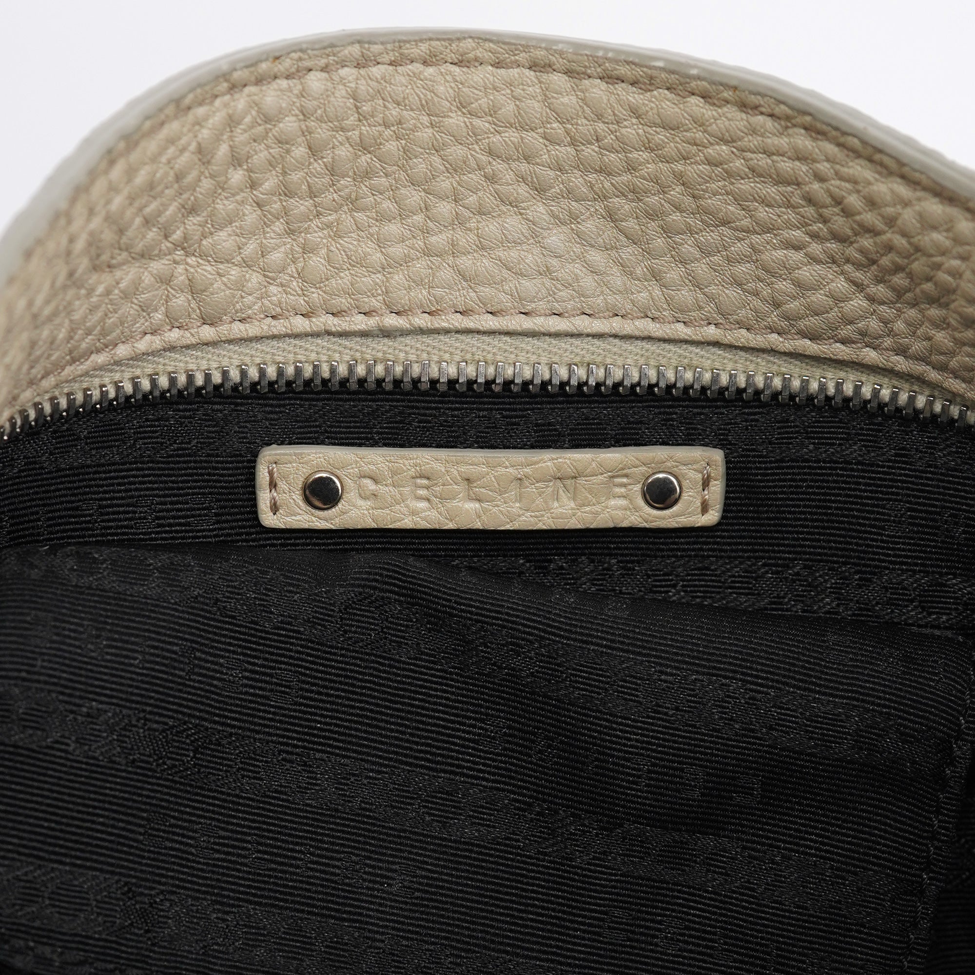 Celine Sac porté épaule Bittersweet en cuir blanc cassé