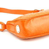 Celine Orange Embossed Leather Shoulder Bag