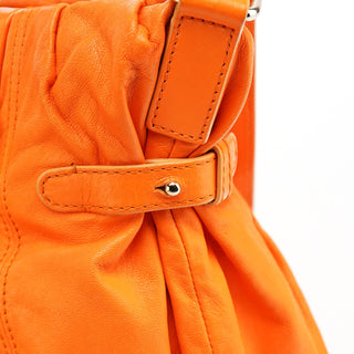 Celine Orange Leather Pillow 2-Way Bag