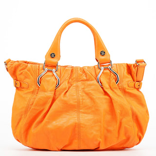 Celine Orange Leather Pillow 2-Way Bag