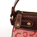 Celine Red Brown Triomphe CC Shoulder Bag