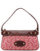 Celine Red Brown Triomphe CC Shoulder Bag