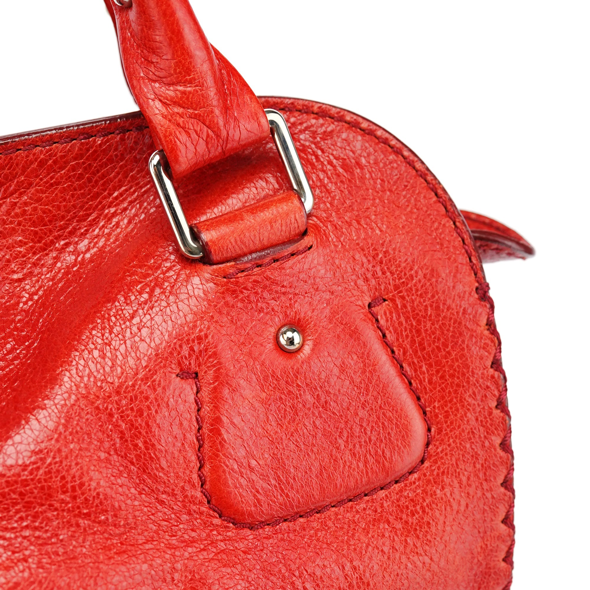 Celine Red Leather Bittersweet Shoulder Bag