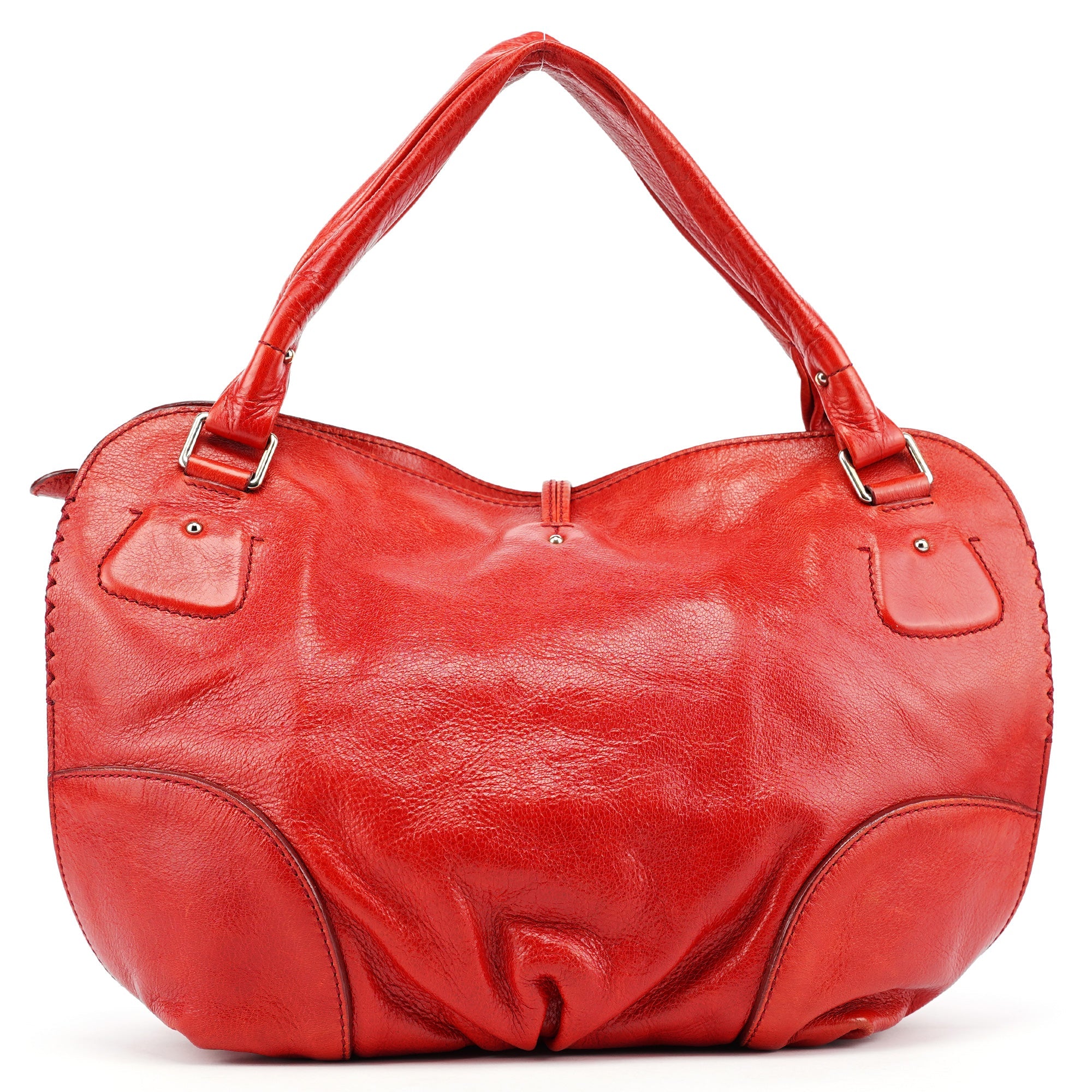 Celine Red Leather Bittersweet Shoulder Bag