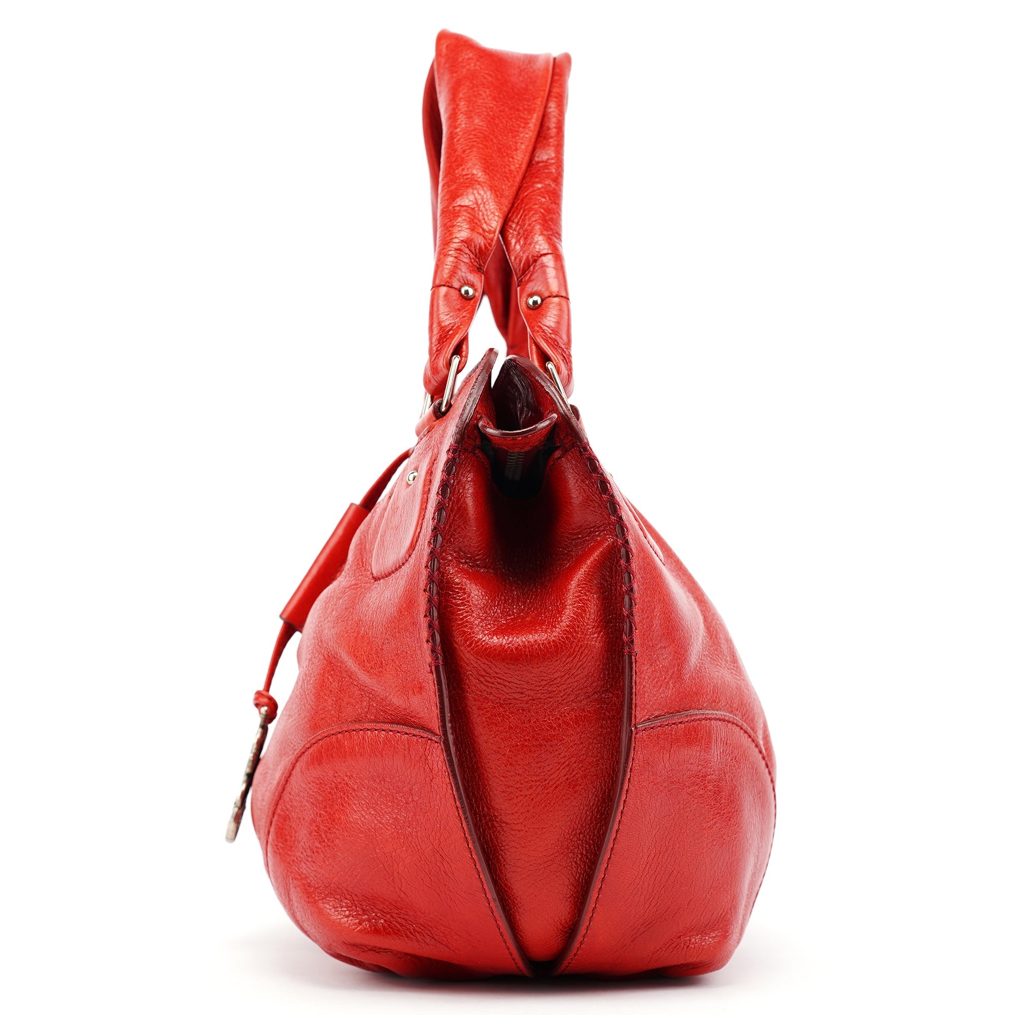 Celine Red Leather Bittersweet Shoulder Bag
