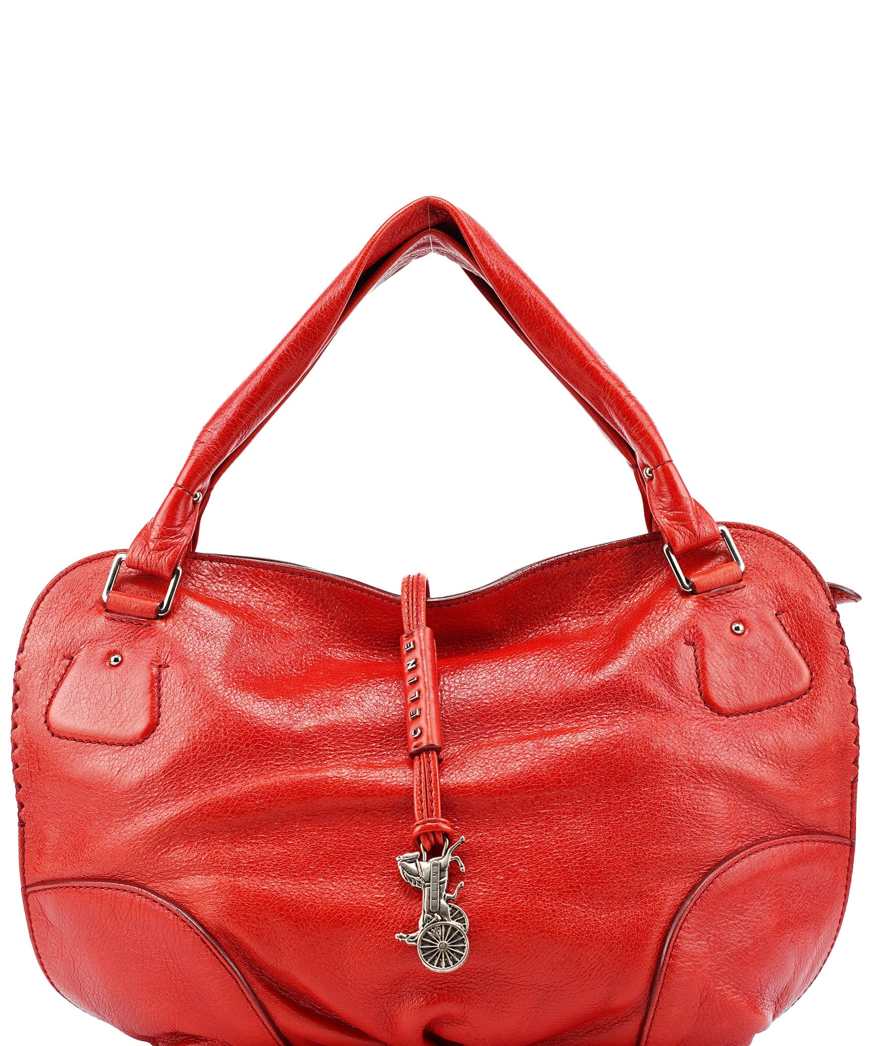 Celine Red Leather Bittersweet Shoulder Bag