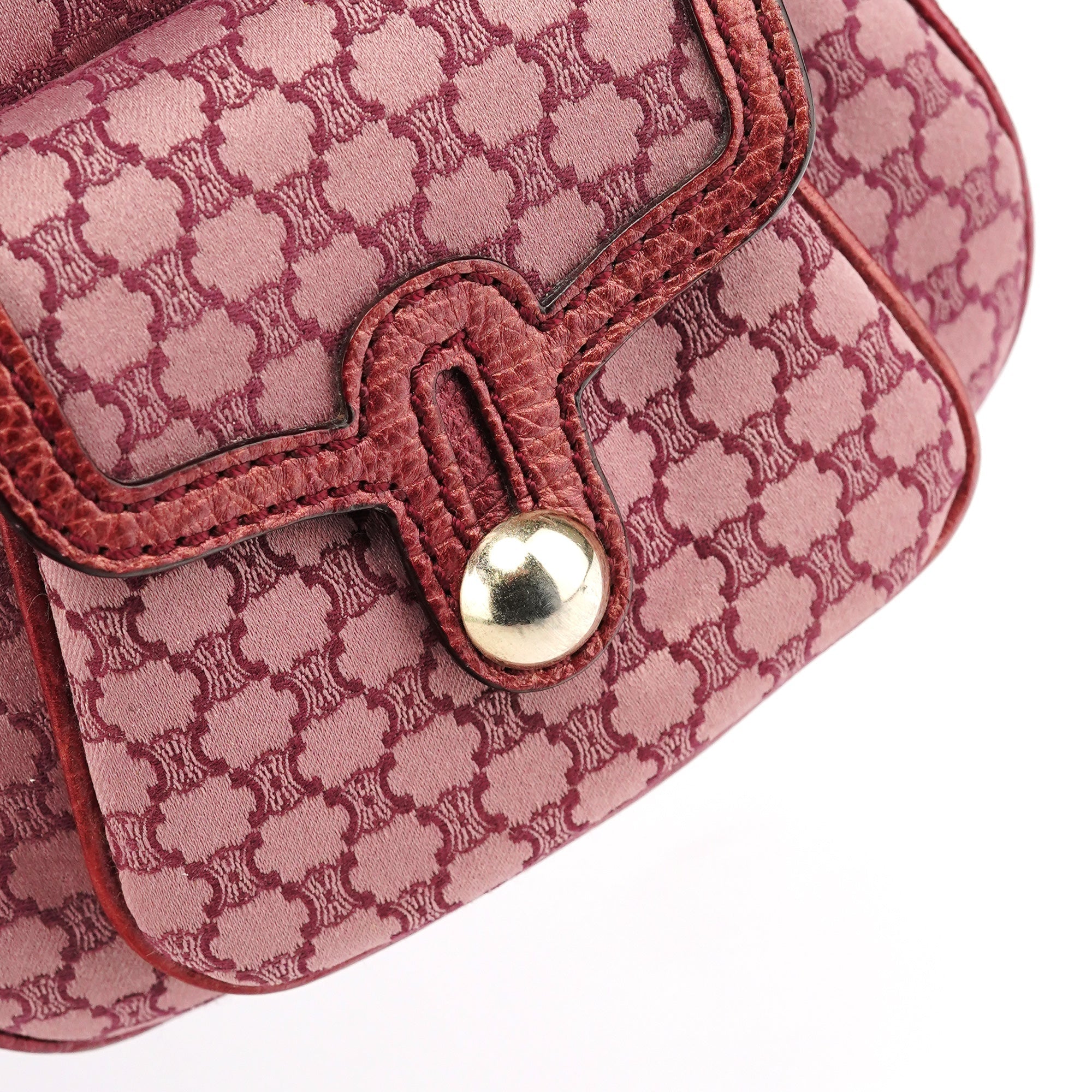 Celine Sac cabas Cargo Triomphe en cuir rouge