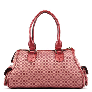 Celine Red Triupmhe Leather Cargo Tote Bag