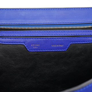Celine Royal Blue Leather Trapeze 2-Way Bag