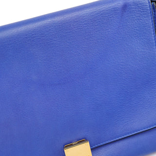 Celine Royal Blue Leather Trapeze 2-Way Bag