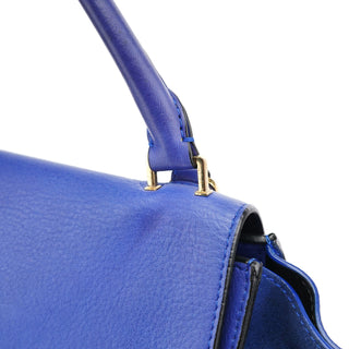 Celine Royal Blue Leather Trapeze 2-Way Bag