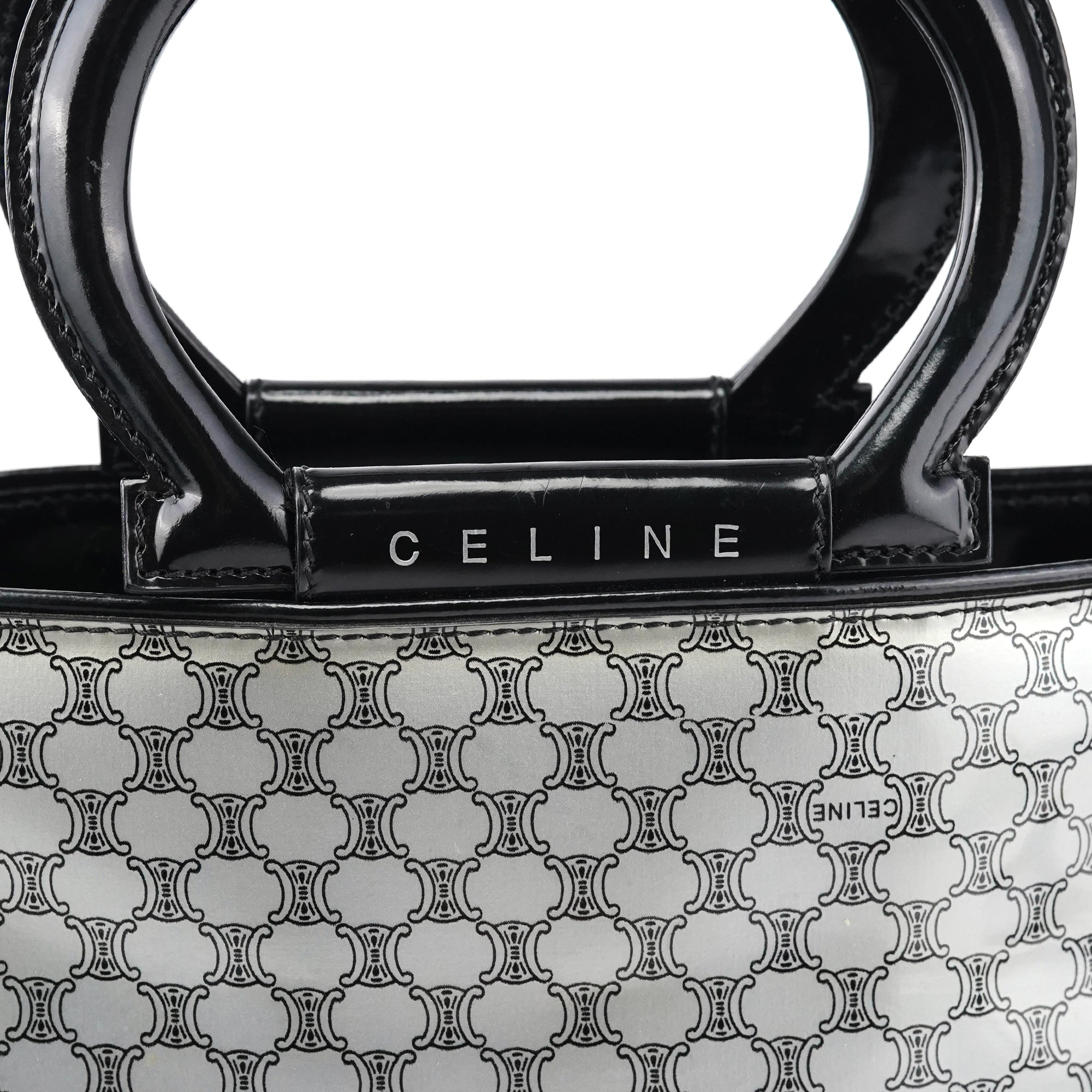 Celine Silver Macadam Tote Bag