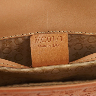 Celine Tan Macadam Suede Shoulder Bag