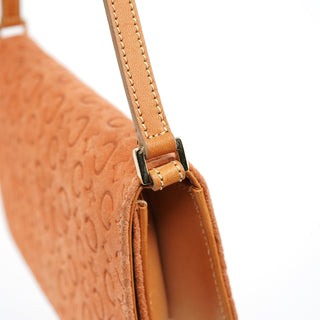 Celine Tan Macadam Suede Shoulder Bag