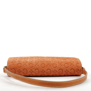 Celine Tan Macadam Suede Shoulder Bag
