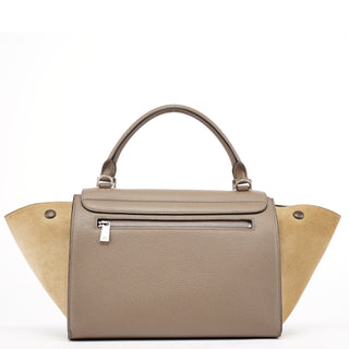 Celine Taupe Leather Trapeze 2-Way Bag