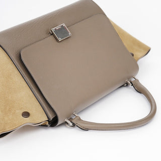 Celine Taupe Leather Trapeze 2-Way Bag
