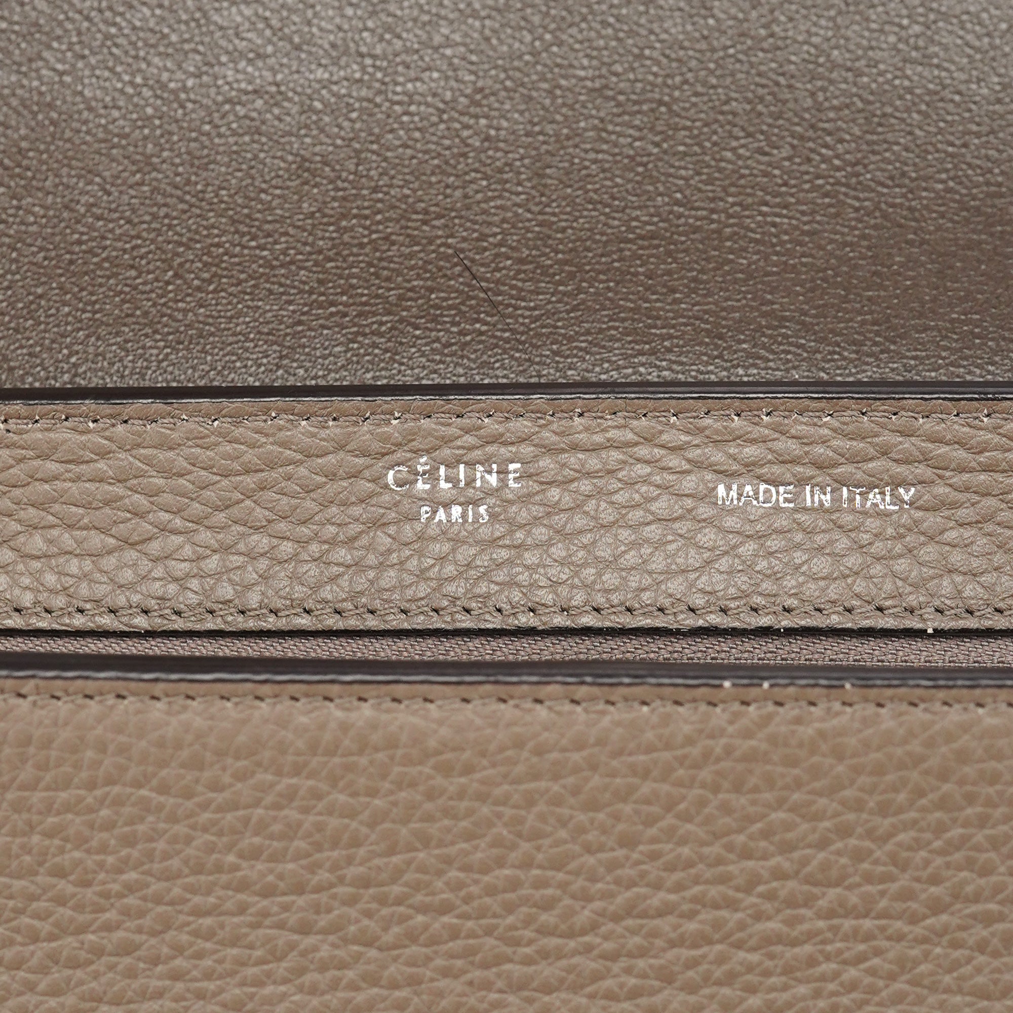 Celine Taupe Leather Trapeze 2-Way Bag