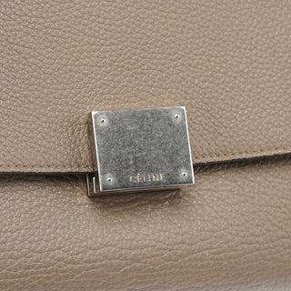 Celine Taupe Leather Trapeze 2-Way Bag